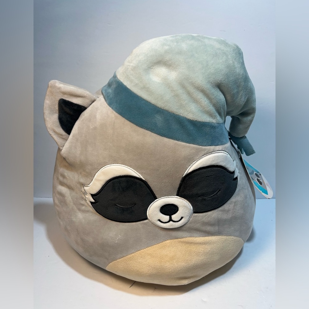 Squishmallows Max The Sleepy Raccoon 15 in NWT